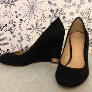 Tory Burch Black Wedges